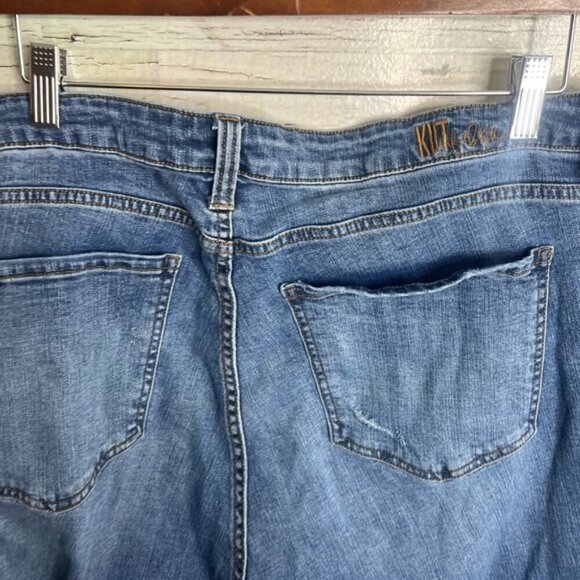 Kut From The Kloth Katy high rise  ankle straight Jeans Women's Size 18W Denim - Picture 6 of 8